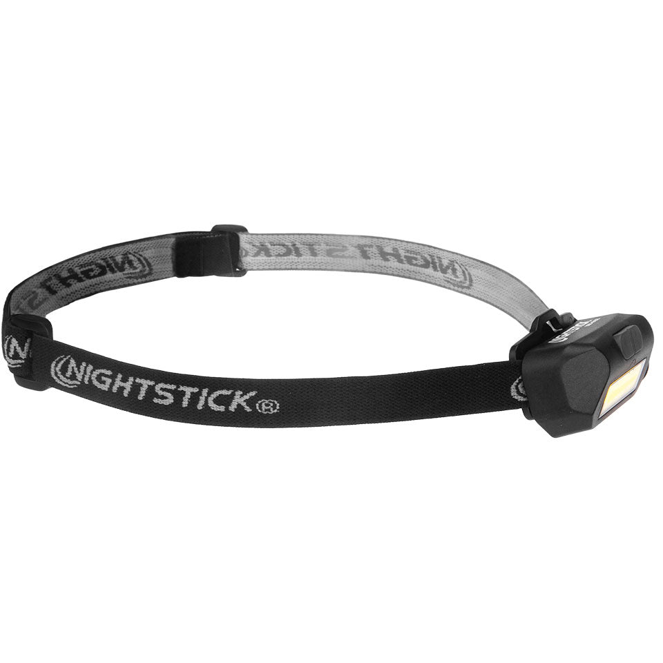 Nightstick Adjustable Beam Headlamp USB Rechargeable, Black 