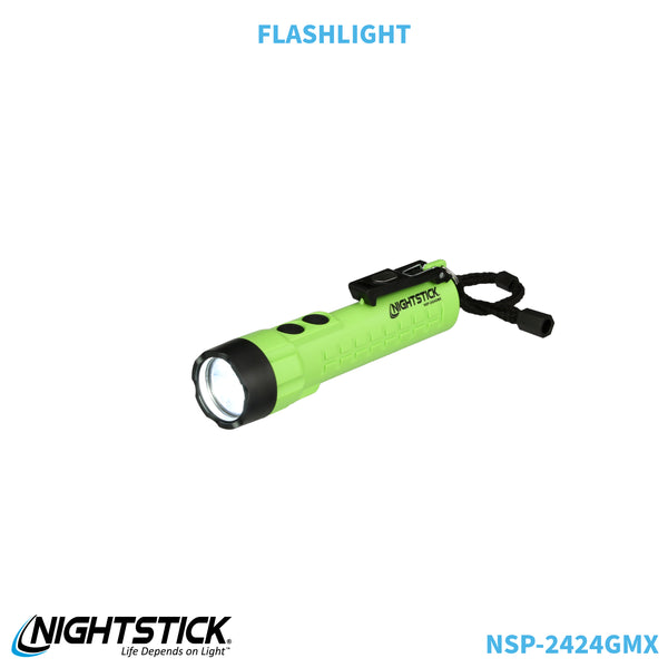 NSP-2424GMX: Dual-Light Flashlight w/Dual Magnets - 3 AA