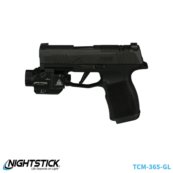 TCM-365-GL: Subcompact Weapon-Mounted Light with Green Laser for Sig Sauer® P365-Series