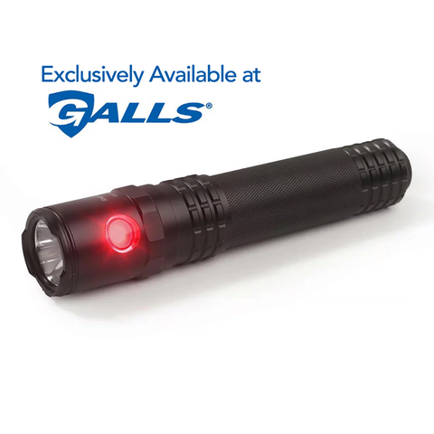 USB-590XL: USB Dual-Light Rechargeable Tactical Flashlight With Red Flood - Black