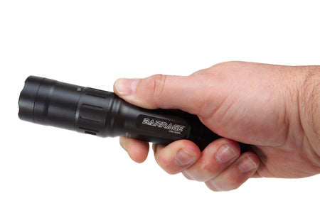 USB-568XL: BARRAGE™ - USB Tactical Flashlight with Red and Green Floodlight - Black