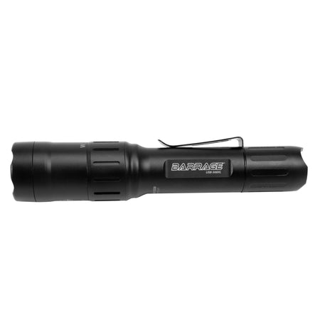 USB-568XL: BARRAGE™ - USB Tactical Flashlight with Red and Green Floodlight - Black