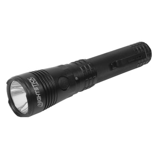 USB-588-T: Turbo High Candela USB Dual-Light Rechargeable Tactical Flashlight - Black