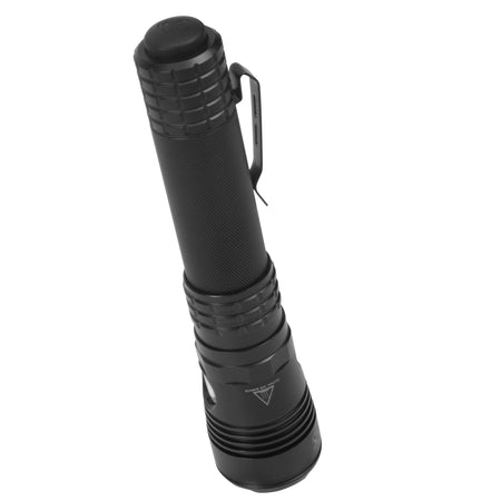 USB-588-T: Turbo High Candela USB Dual-Light Rechargeable Tactical Flashlight - Black