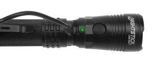 USB-588-T: Turbo High Candela USB Dual-Light Rechargeable Tactical Flashlight - Black