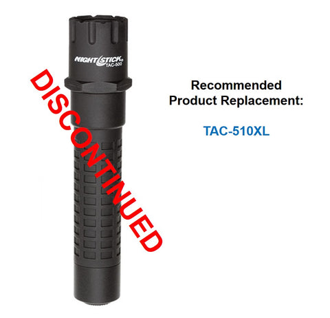 TAC-500BDC: Polymer Tactical Flashlight - Rechargeable (no AC power supply)