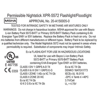 XPR-5572RM: Intrinsically Safe Dual-Light™ Angle Light w/Magnetic Base – Rechargeable